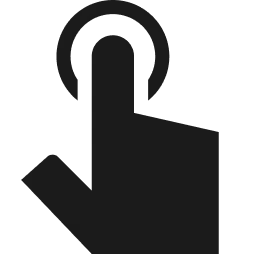 Стилізоване зображення чутливості сенсорного екрану