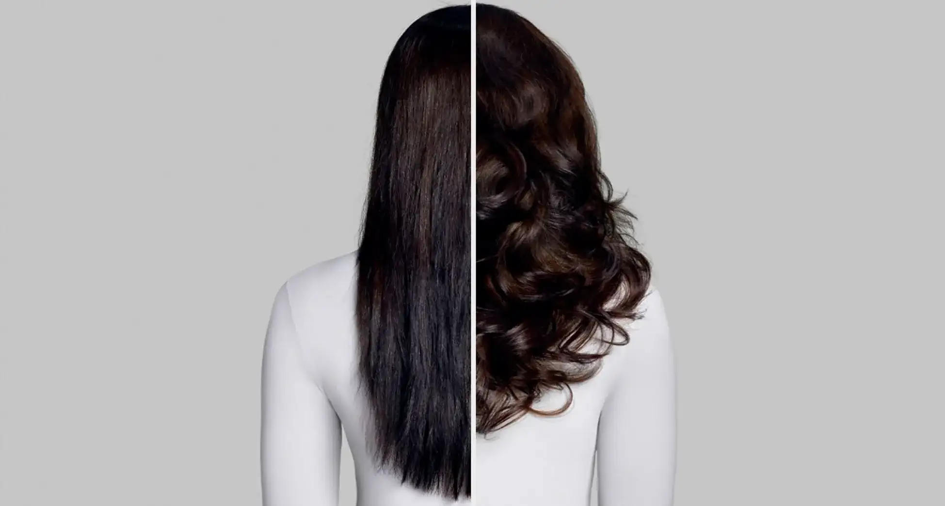 Результат укладки стайлером Dyson Airwrap: порівняння прямого волосся та об'ємних локонів до і після