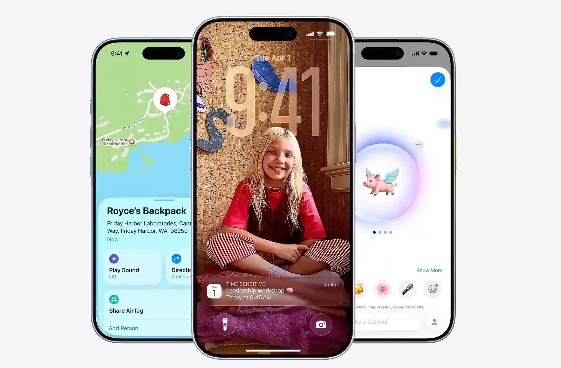 Щоденний комфорт з iPhone 17: миттєвий пошук речей з AirTag, розумний екран блокування та створення ексклюзивних Genmoji за допомогою ШІ