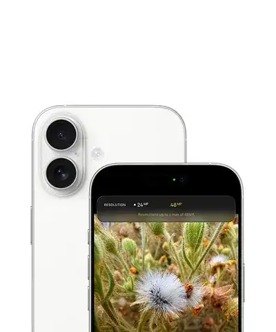 Інтерфейс камери нового iPhone 17 з демонстрацією вибору надвисокої роздільної здатності 48 МП