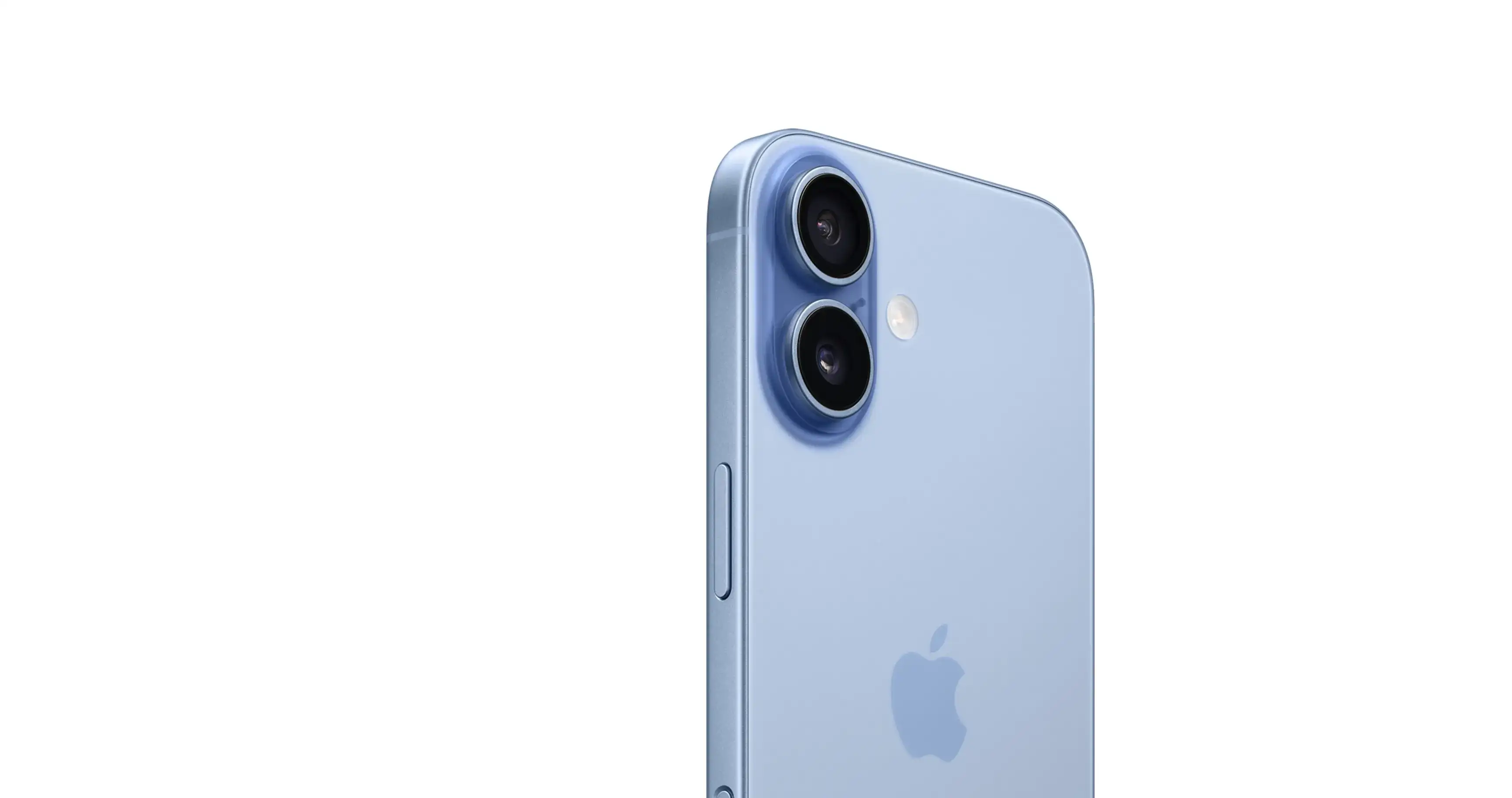 Дизайн iPhone 17 у новому кольорі Mist Blue з матовим склом та оновленим блоком камер