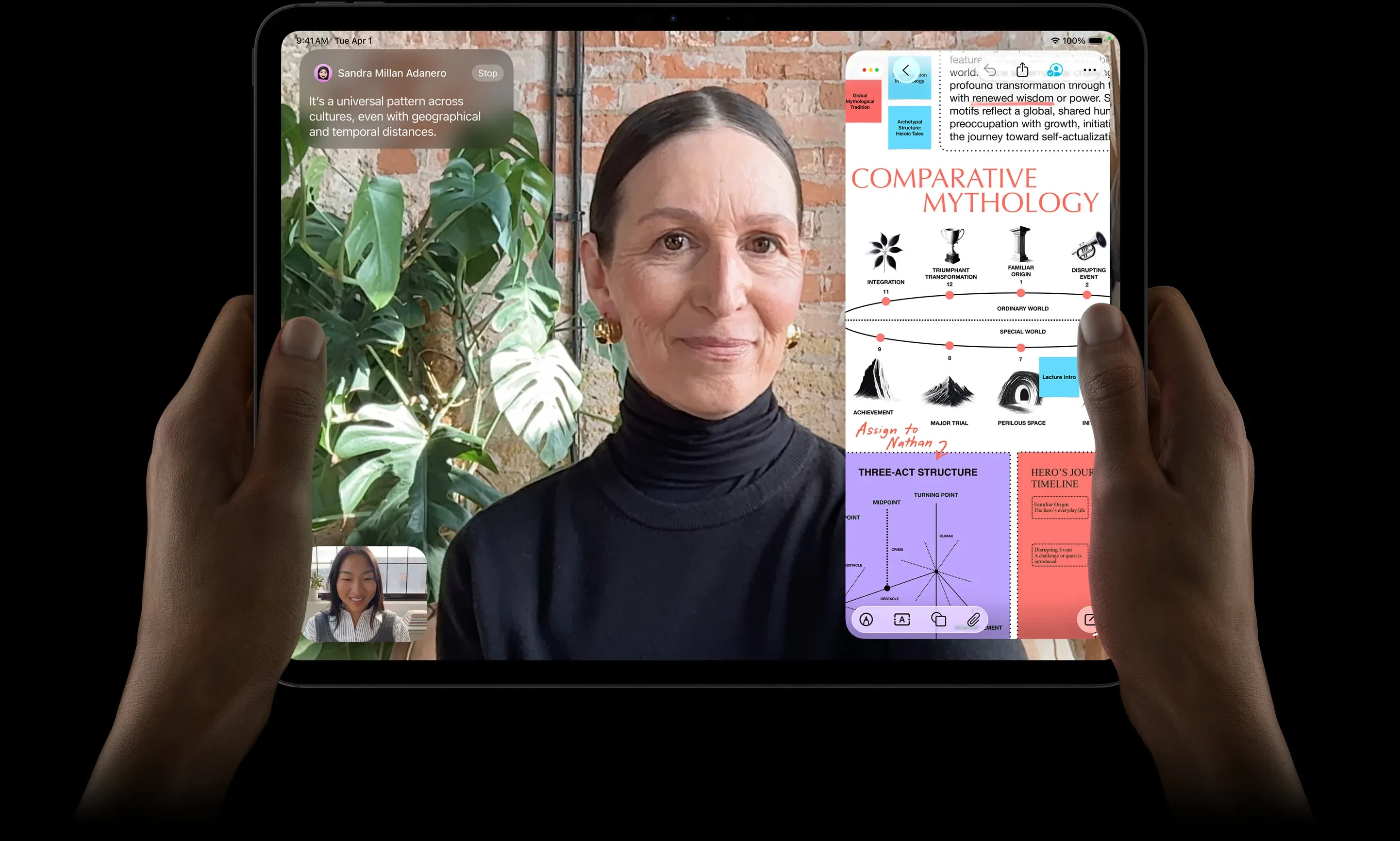 Професійні відеодзвінки та зручна робота з документами в режимі Split View на iPad Pro M5