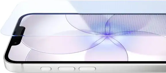 iPhone 17e, передня зовнішня панель з Ceramic Shield 2, бічна зовнішня панель, білий колір, кнопки: Action, гучність