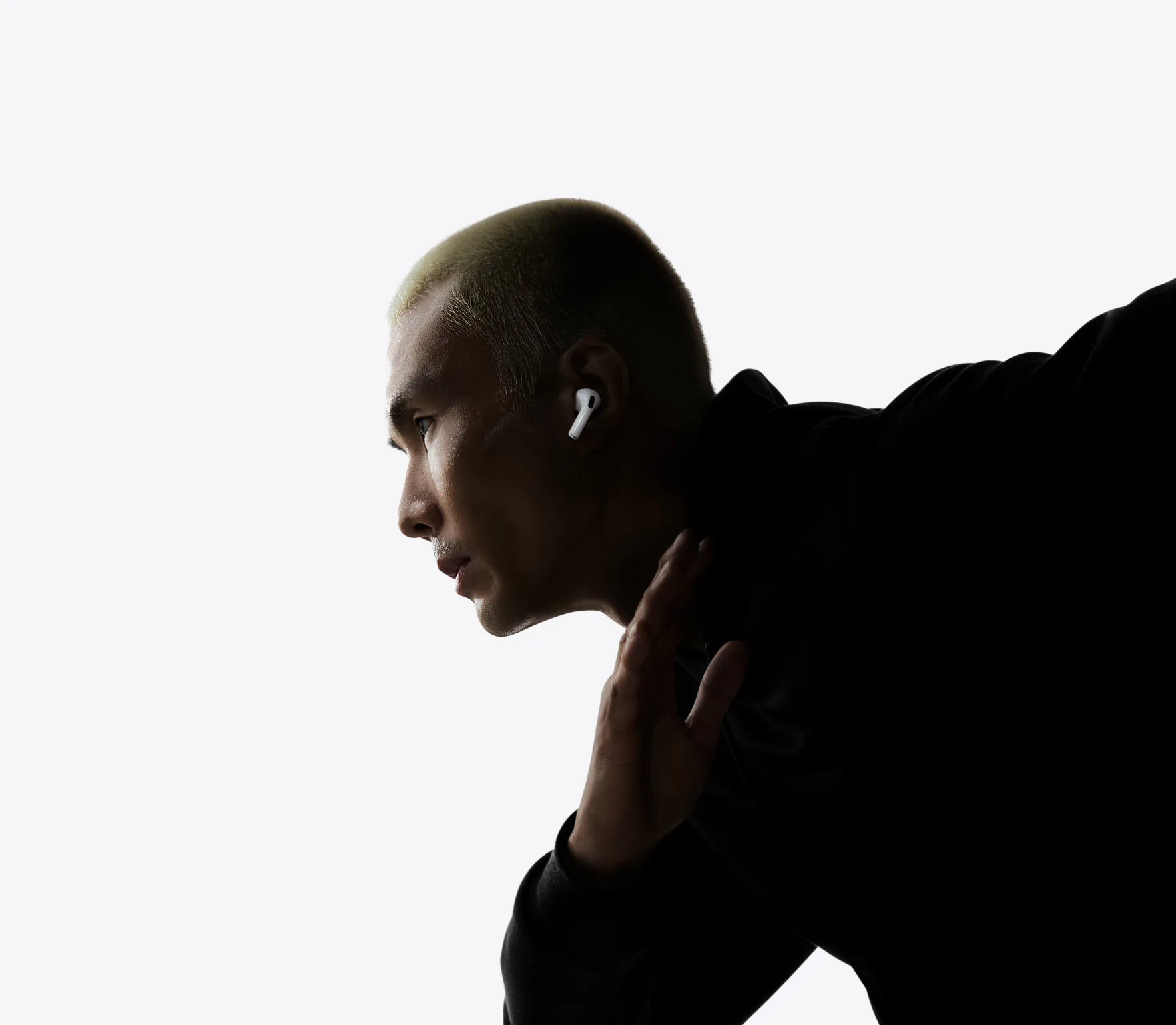 AirPods Pro 3, беспроводной наушник, белый цвет, короткое основание