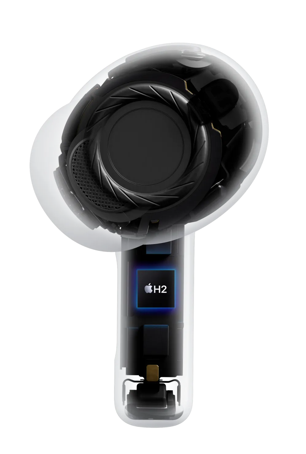 AirPods Pro 3, беспроводной наушник, прозрачный, внутренняя архитектура