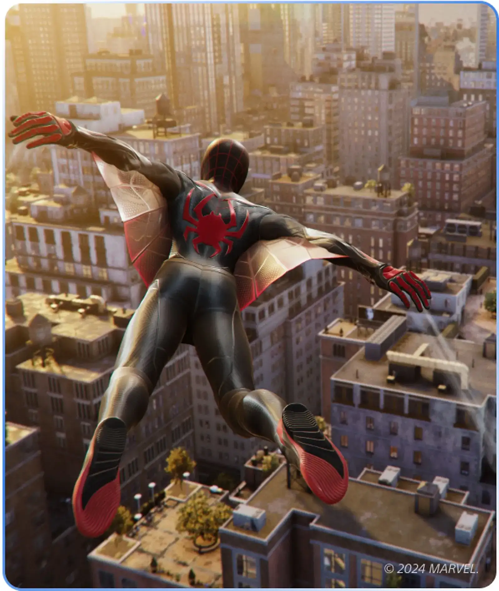Spiderman 2 – изображение Майлза в вингсьюте