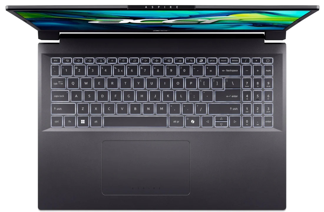 Acer Aspire 16 A16-71M (NX.JEKEU.001) Gray вид клавіатури