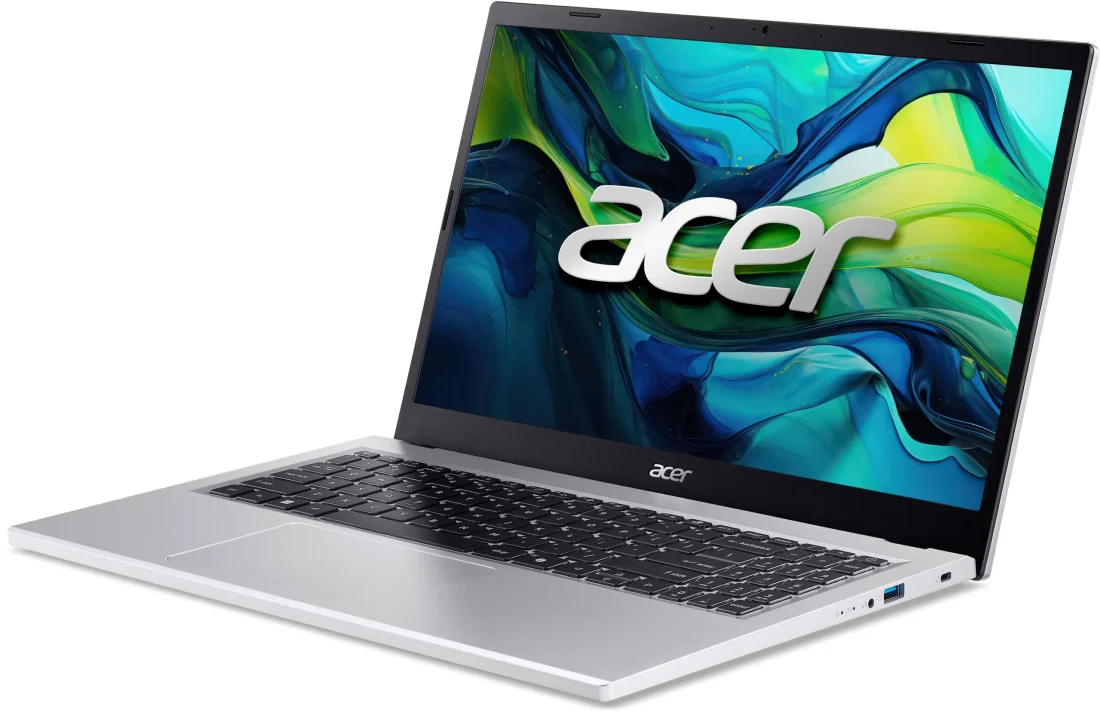 Acer Aspire Go 15 AG15-72P-50Y4 (NX.JSVEU.00T) Silver боковий лівий вид