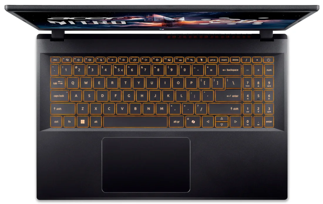 Acer Nitro V 15 AI ANV15-42-R5DY (NH.QV4EU.006) Black вид роз'ємів вид клавіатури