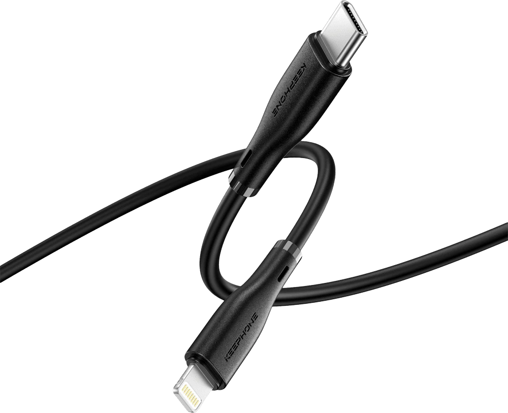 Адаптер Keephone MIXEED C-L+30W(Type-C) Black (KPMIXD6CLCBK) кабелі