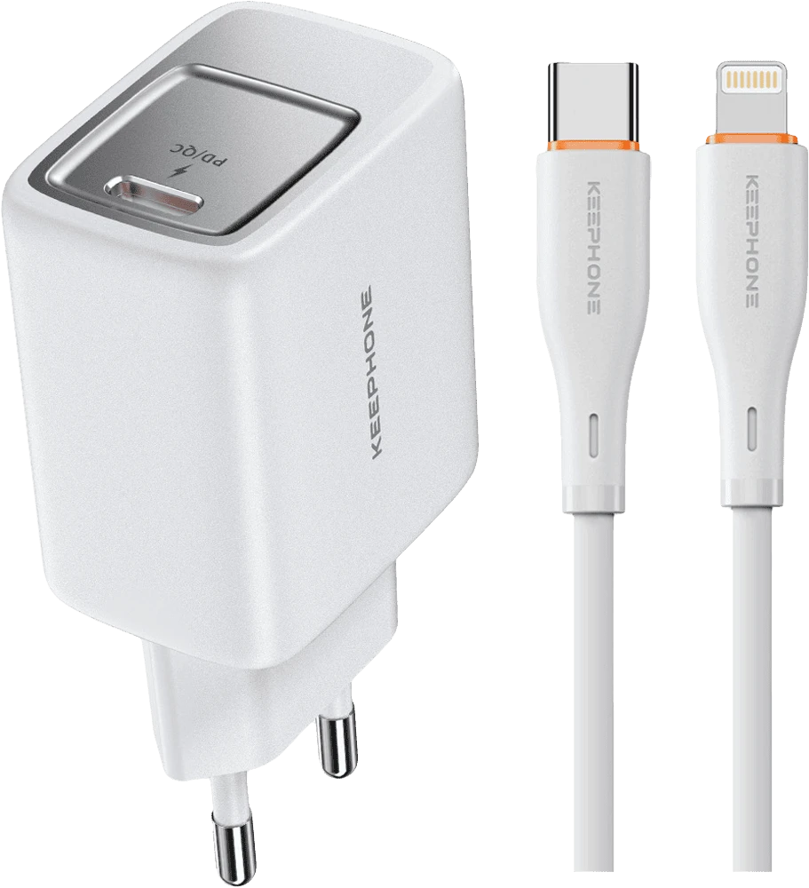 Адаптер Keephone MIXEED C-L+30W(Type-C) White (KPMIXD6CLCWH) головне фото