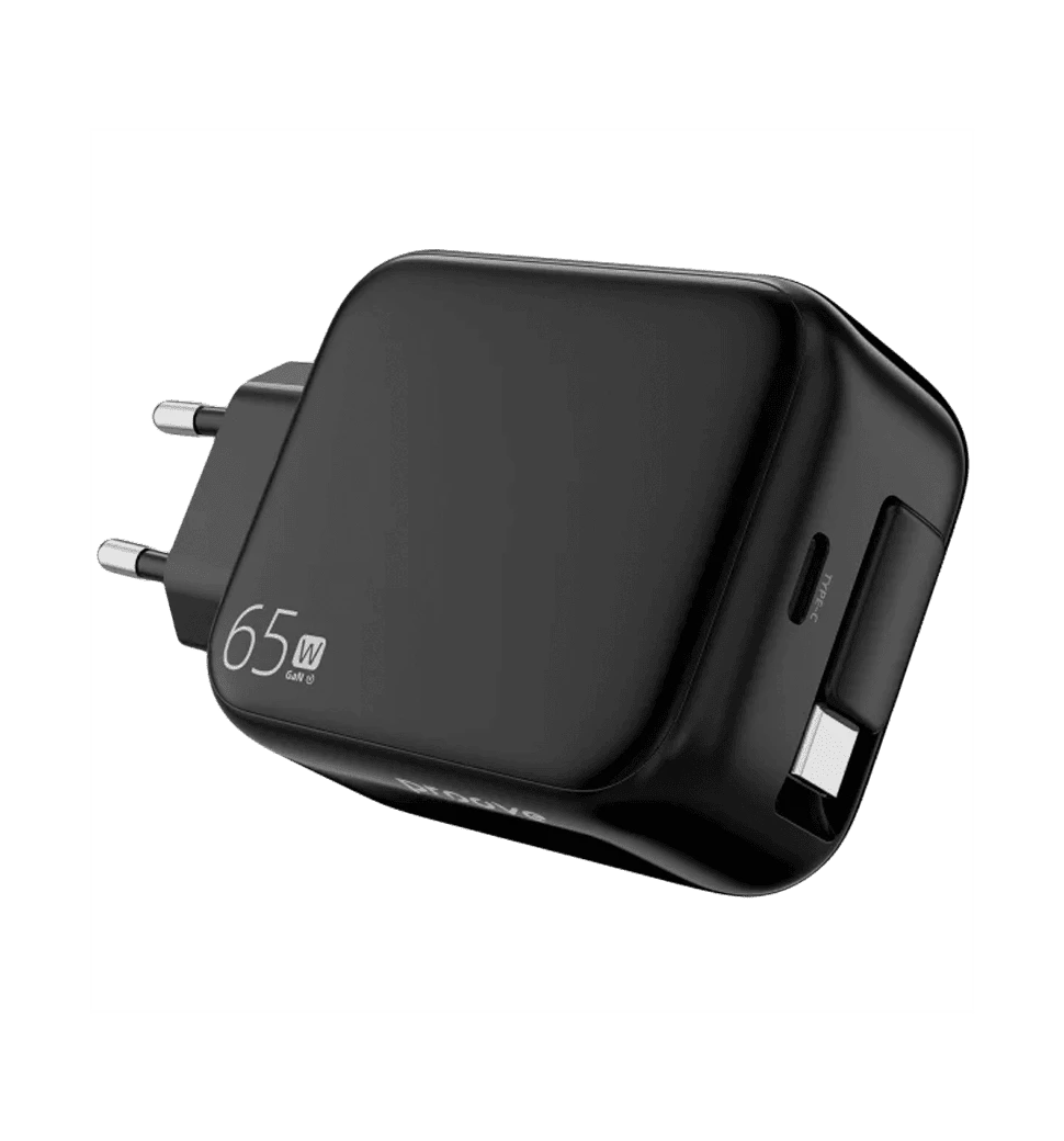 Адаптер Proove Fixtape Type-C 65W Black боковий вид