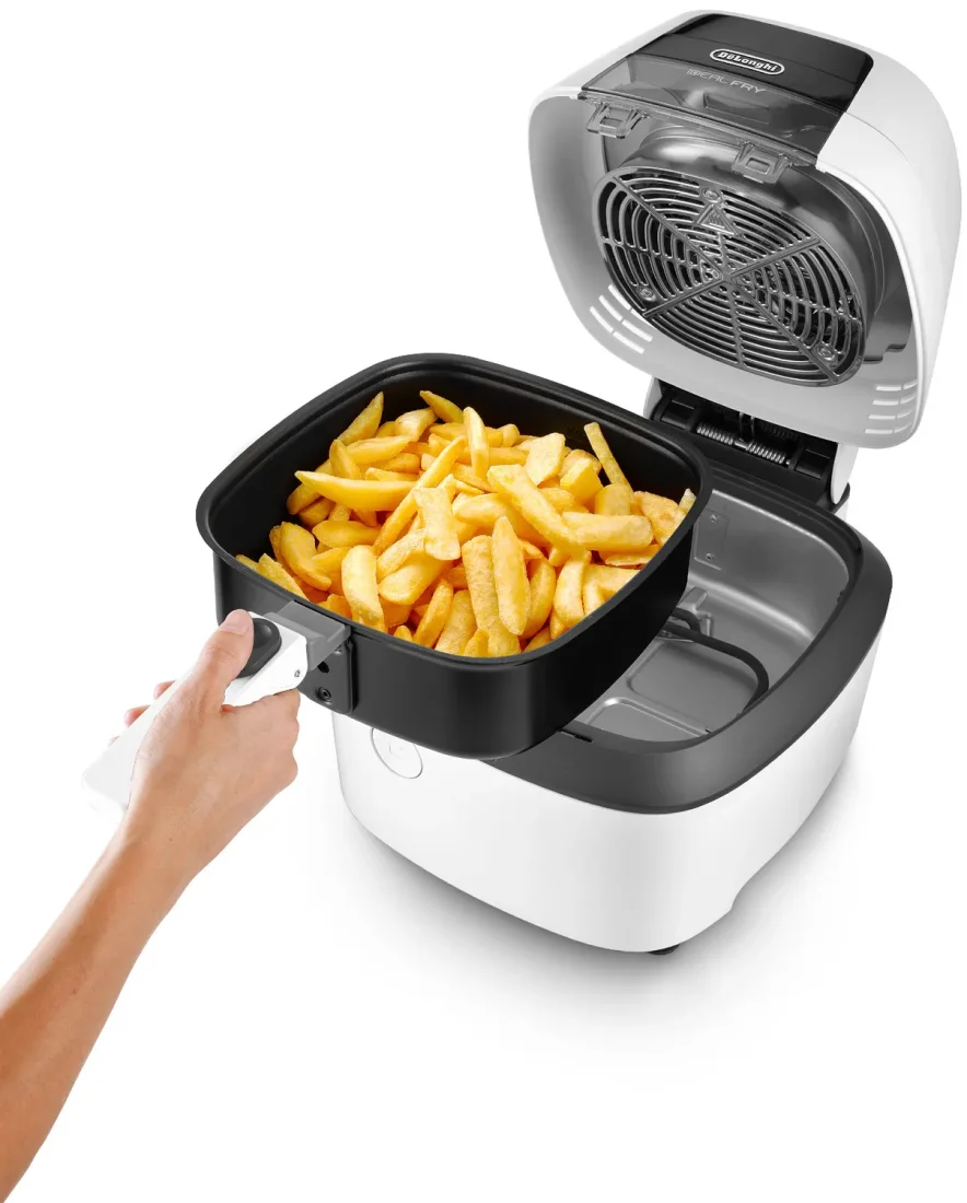Аерофритюрниця DeLonghi FH 2133/1 W демонстрація пригодування
