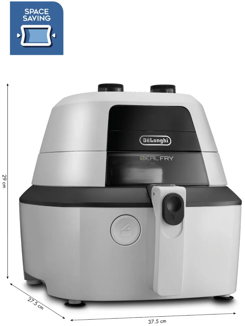 Аерофритюрниця DeLonghi FH 2133/1 W фото розмірів