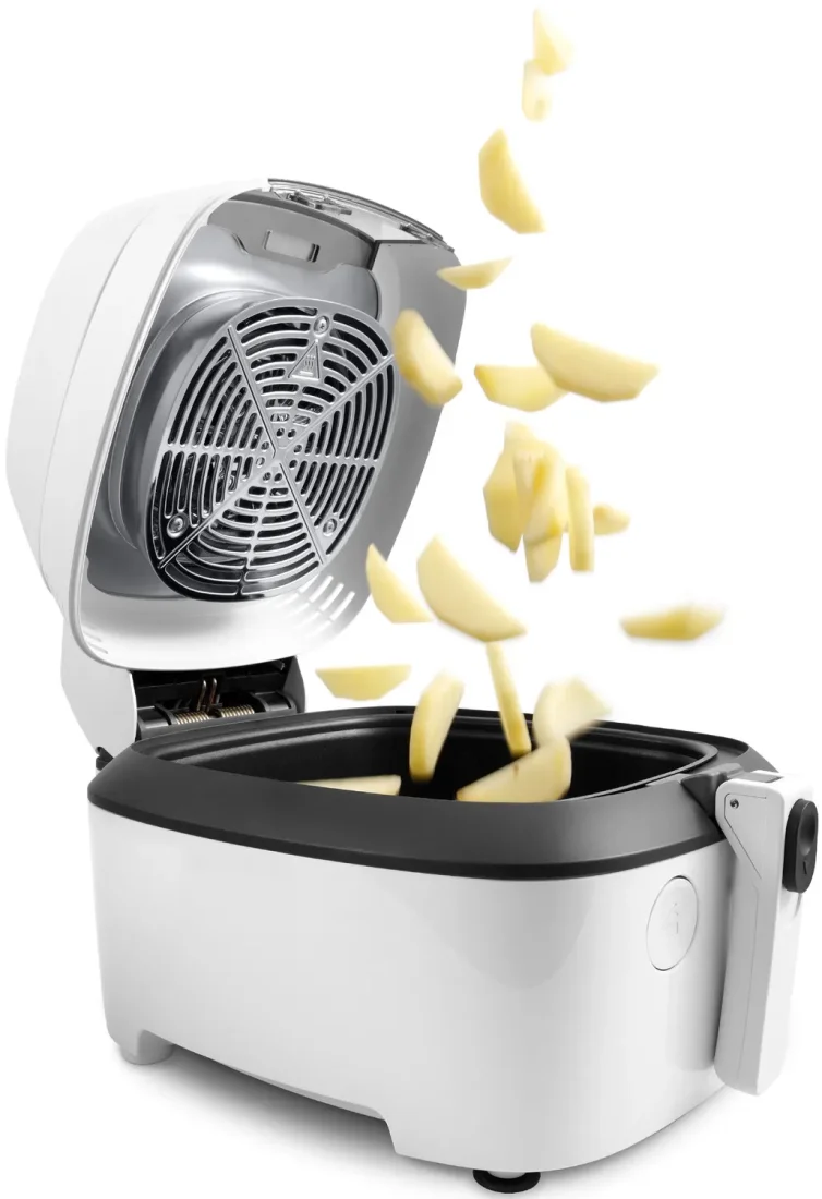 Аерофритюрниця DeLonghi FH 2133/1 W демонстрація приготування під кутом