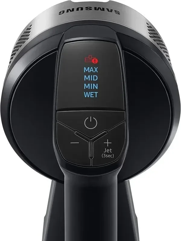 Акумуляторний пилосос SAMSUNG VS20B75ADR5/UK фото дисплею та кнопок