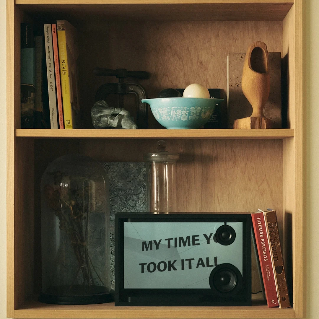 Акустична система Cotodama Speaker Box night black вид в інтерʼєрі