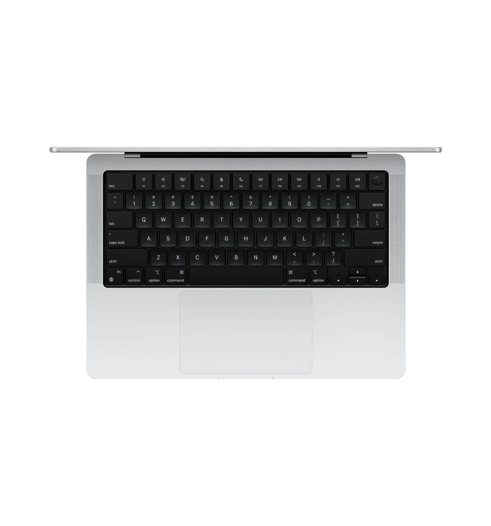 Apple Macbook Pro 14 CTO/M4 Max/16CPU/40GPU/64Gb/1TB SSD Silver (Z1FB001ZX) вид клавіатури