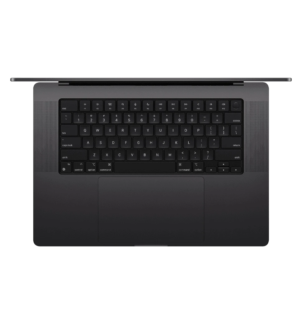 Apple Macbook Pro 16 CTO/M4 Pro/48Gb/1TB SSD SpaceBlack (Z1FT00183) вид клавіатури