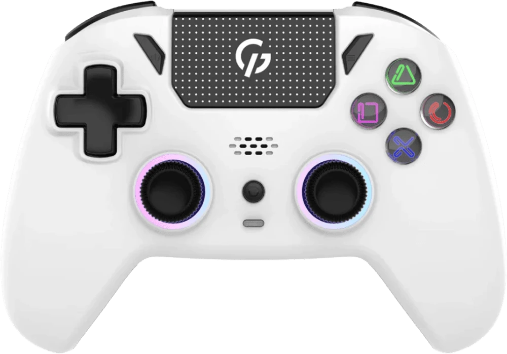 Бездротовий геймпад GamePro GPS20W 2.4G/BT 5.1/USB (Switch/PC/PS/iOS/Android) RGB White головне фото