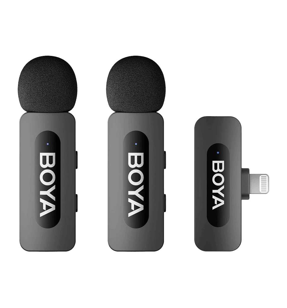 Беспроводной петличный микрофон BOYA BY-V2 Lightning Black 1