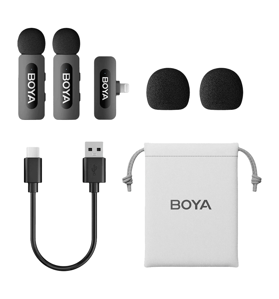 Беспроводной петличный микрофон BOYA BY-V2 Lightning Black 4