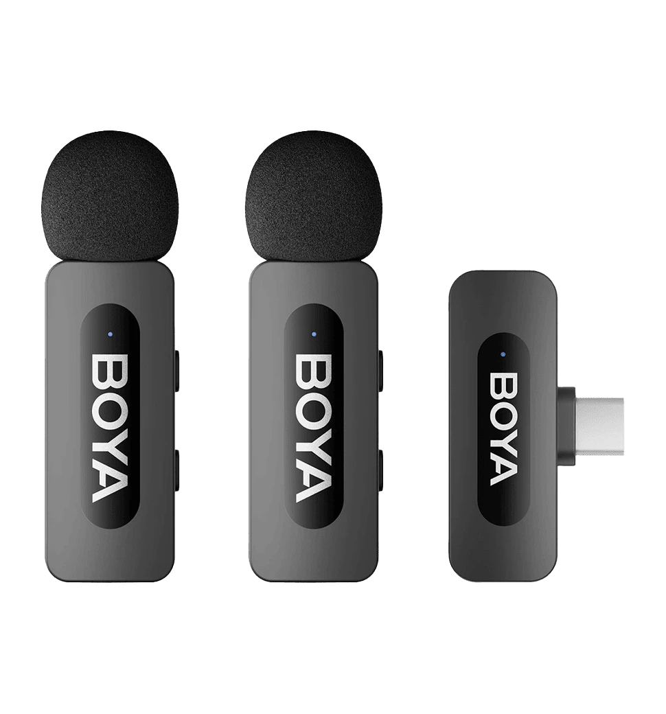 Бездротовий петличний мікрофон BOYA BY-V20 Type-C Black 1