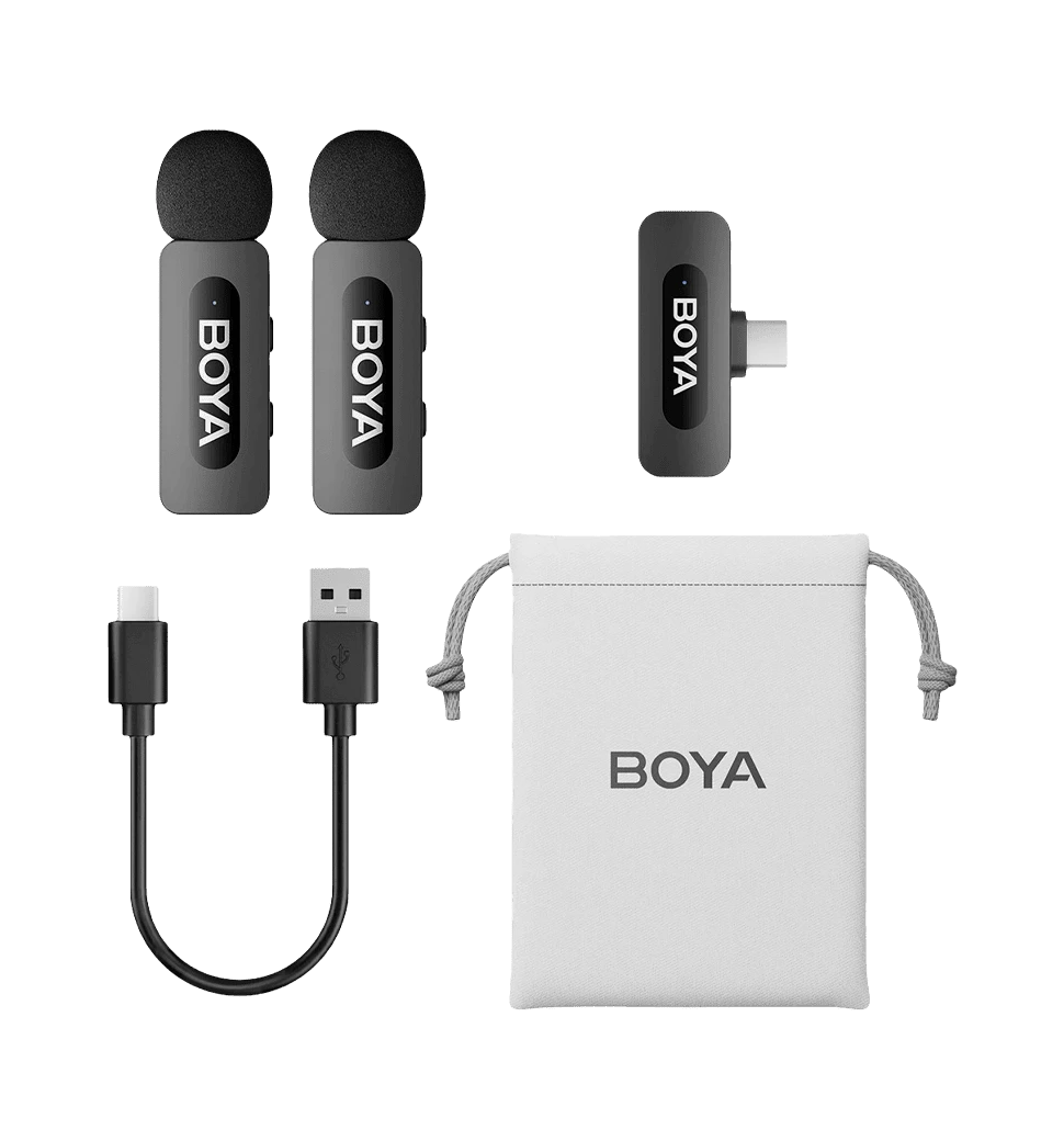 Бездротовий петличний мікрофон BOYA BY-V20 Type-C Black 4