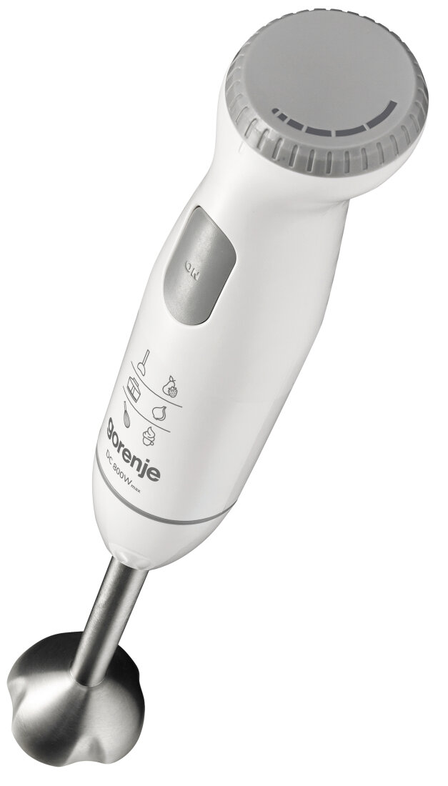 Блендер занурювальний GORENJE HBC804QW вид блендеру під кутом