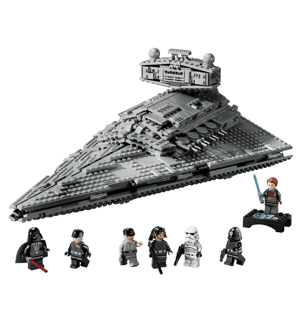 Фото зібраного конструктора з мініфігурками