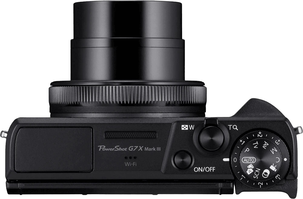 Canon PowerShot G7 X Mark III Black (3637C013) вид обʼєктиву та кнопок