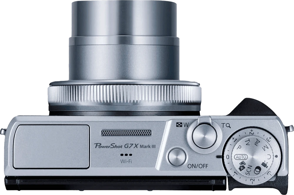 Canon PowerShot G7 X Mark III Silver (3638C013) вид на обʼєктив та кнопки