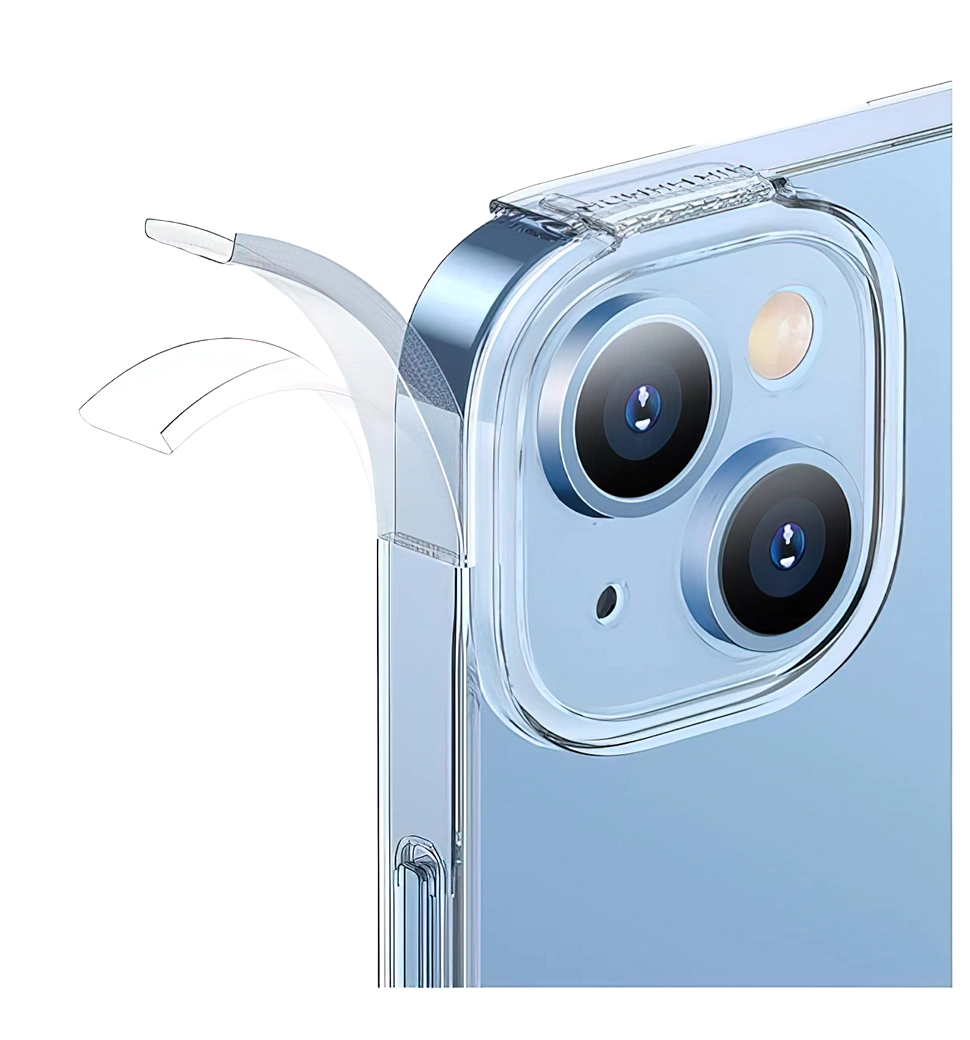 Чохол Baseus Simple 14 Plus Transparent Clear (ARAJ000802) вид бортиків