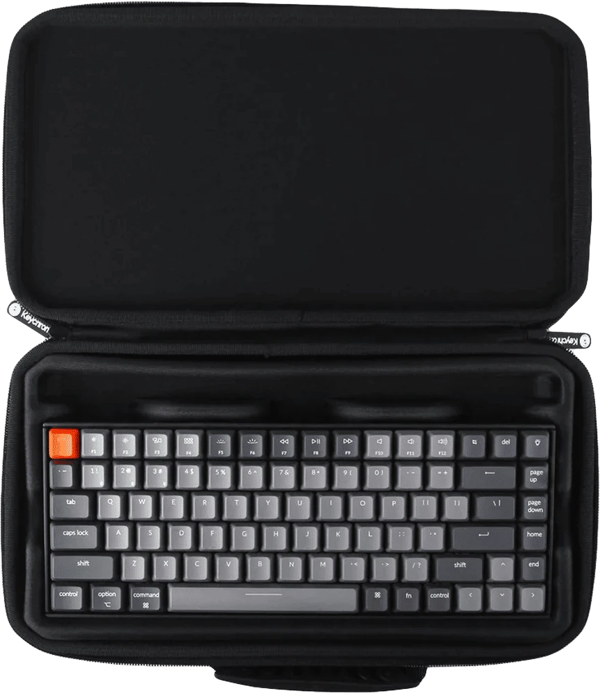 Чохол для клавіатури Keychron K2 for Plastic Version, чорний демонстрація використання