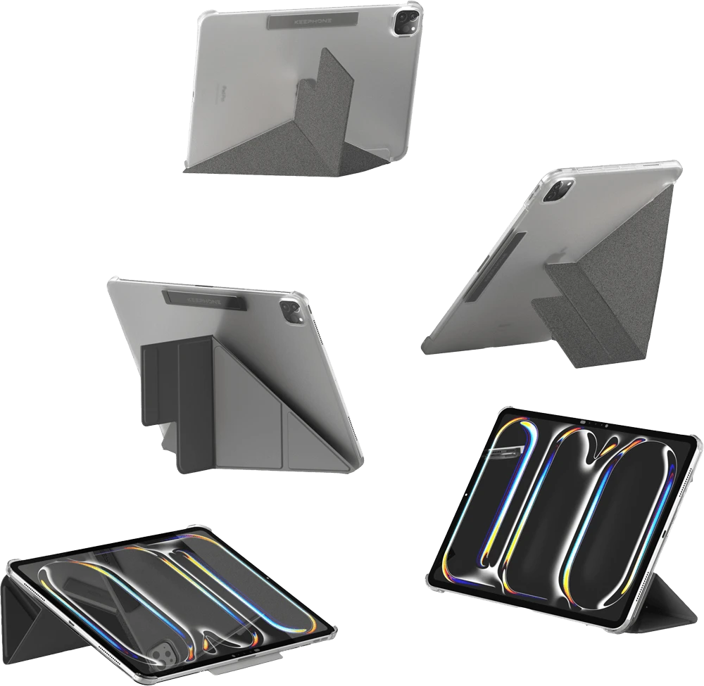 Чохол для планшета Keephone ORIGAMI iPad Pro 13"(2024-2025) Black (KPORI24A13BK) варіанти використання