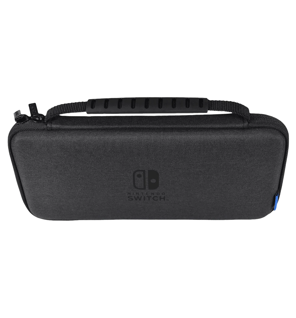 Чохол HORI Slim Tough Pouch Black для Nintendo Switch (Oled) фото зверху