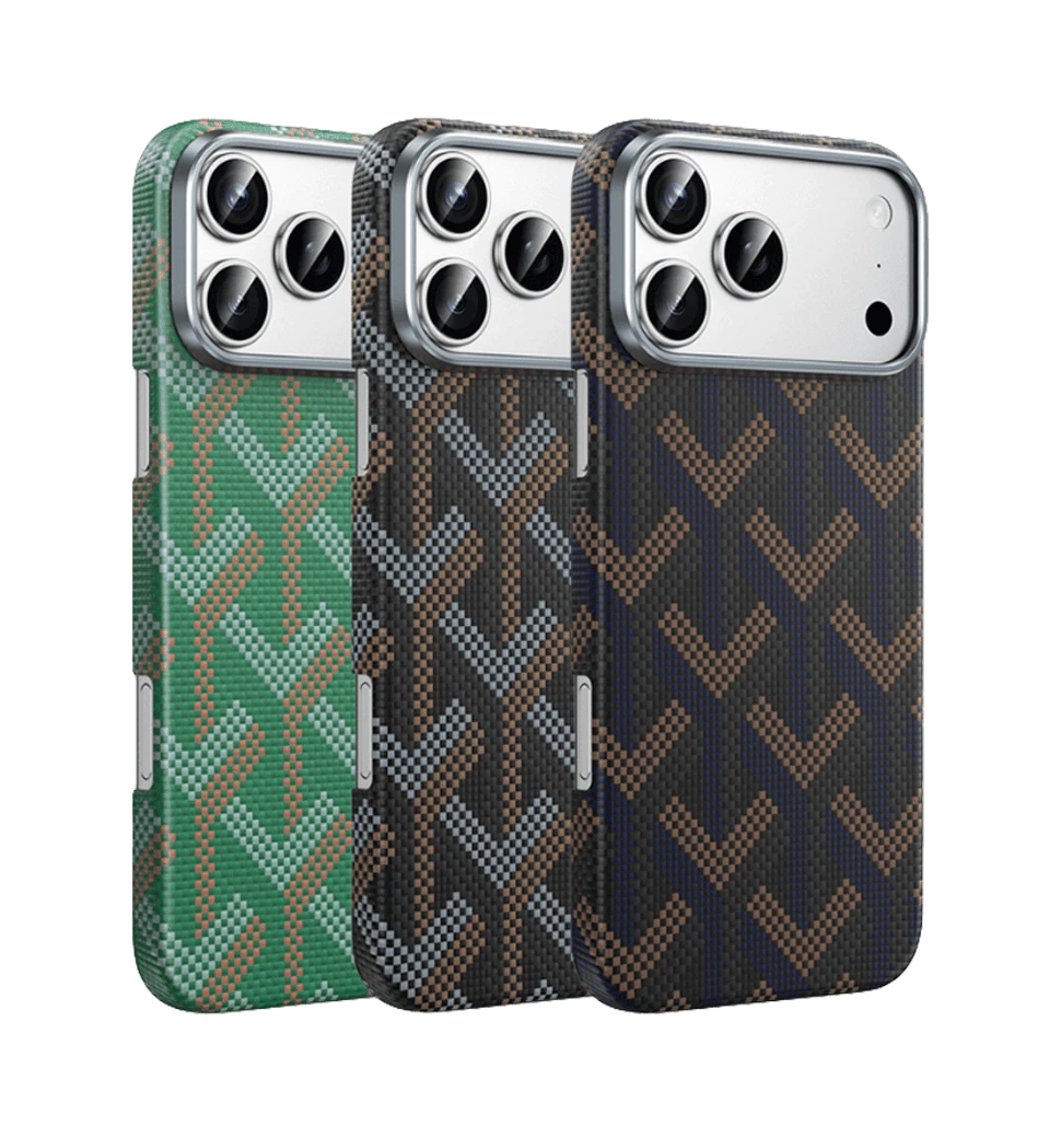 Чохол Keephone KEVLAR PRAGUE MagSafe Case for 17 Pro Meteor (KPKVPG17PMT) кольорова гама всієї лінійки