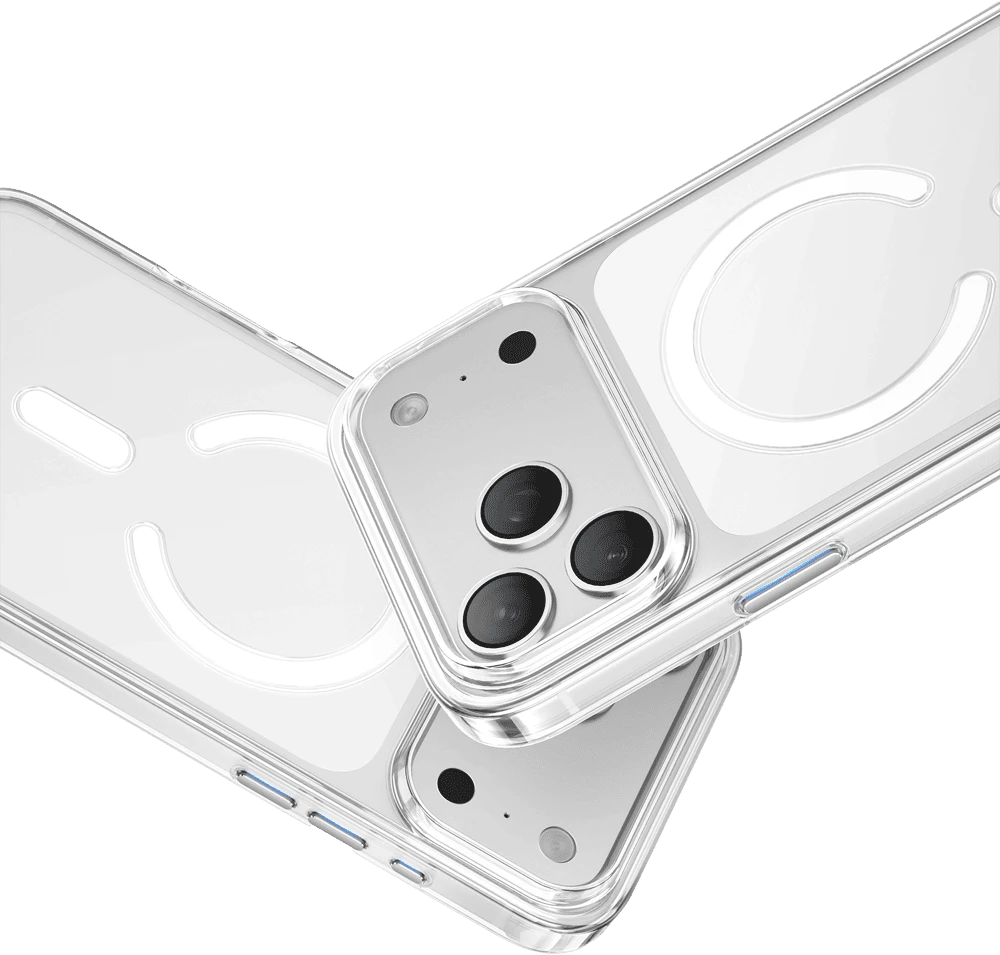 Чохол Keephone Non-yellowing MagSafe Case for 17 Pro Transparent (KPNONYD17PCL) вид на телефоні