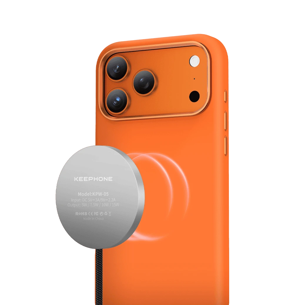 Чохол Keephone RosanaMagSafe Case for 17 Pro Cosmic Orange (KPROSA17POR) робота магніту