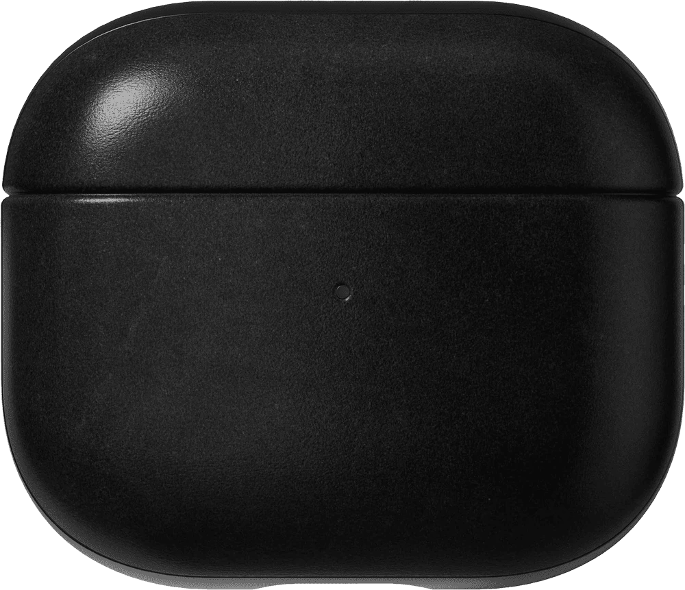 Чохол Nomad Modern Leather Black Horween for Airpods Pro 3rd Gen (NM011291858) передній вид