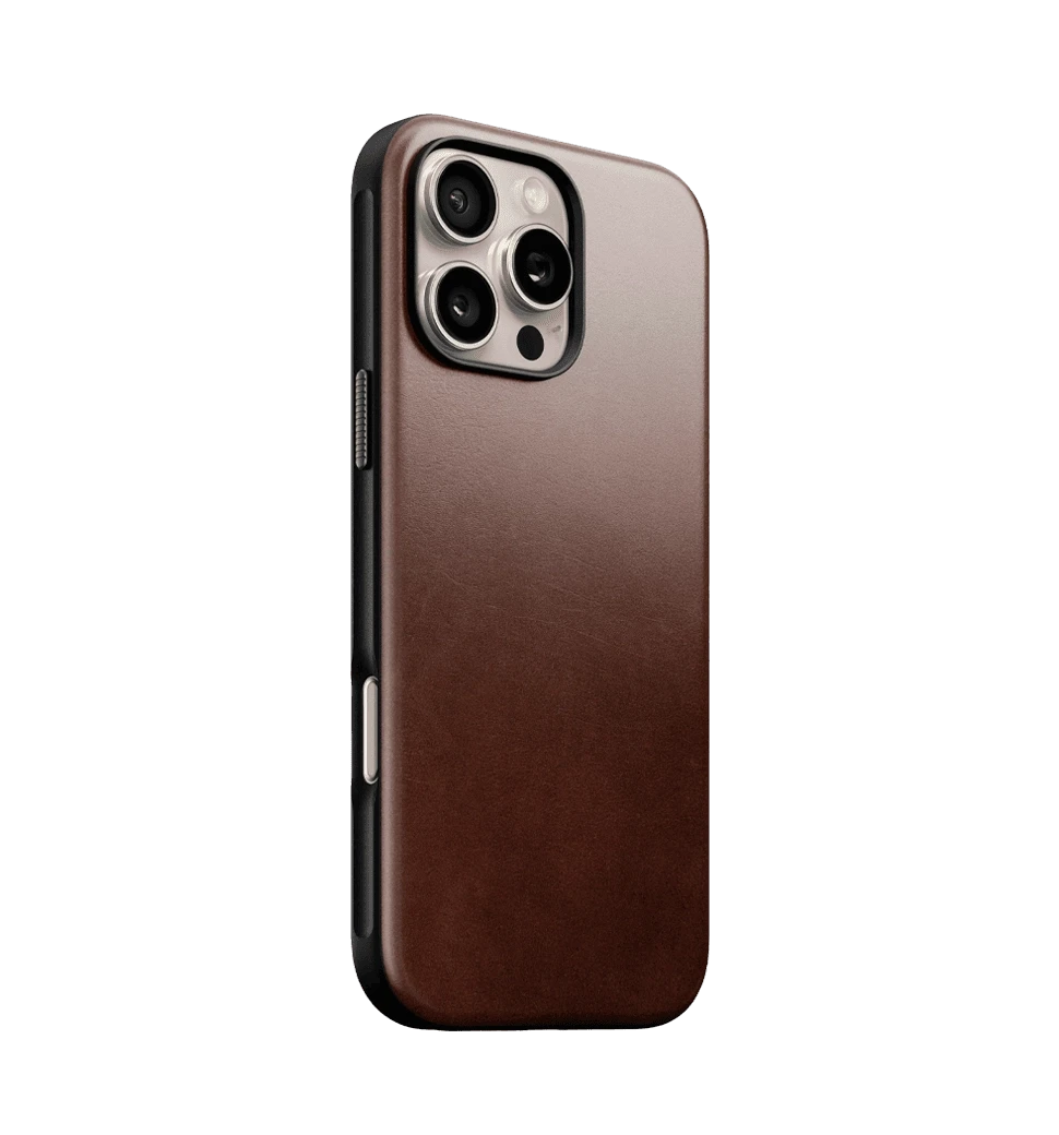 Чохол Nomad Modern Leather Case Rustic Brown Horween for iPhone 16 Pro (NM01858485)