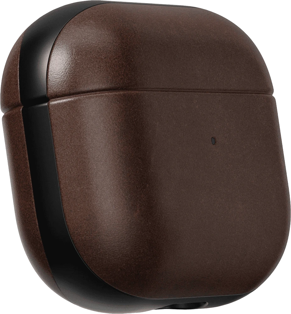 Чохол Nomad Modern Leather Rustic Brown Horween for Airpods Pro 3rd Gen (NM011284858) боковий вид