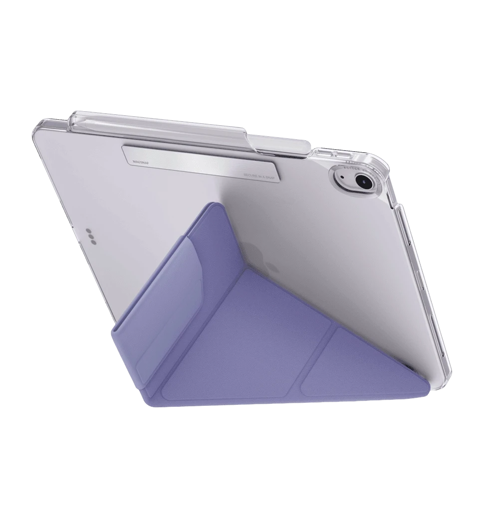 Чохол UNIQ Camden Click для iPad Air 6 13 2024 Light Violet (UNIQ-PDA13(2024)-CAMLVIO) горизонтальне положення