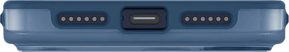 Чохол UNIQ Clario для iPhone 17 Pro Max Magclick Charging Синій (UNIQ-IP6.9P(2025)- CLARMRBLU) вид знизу