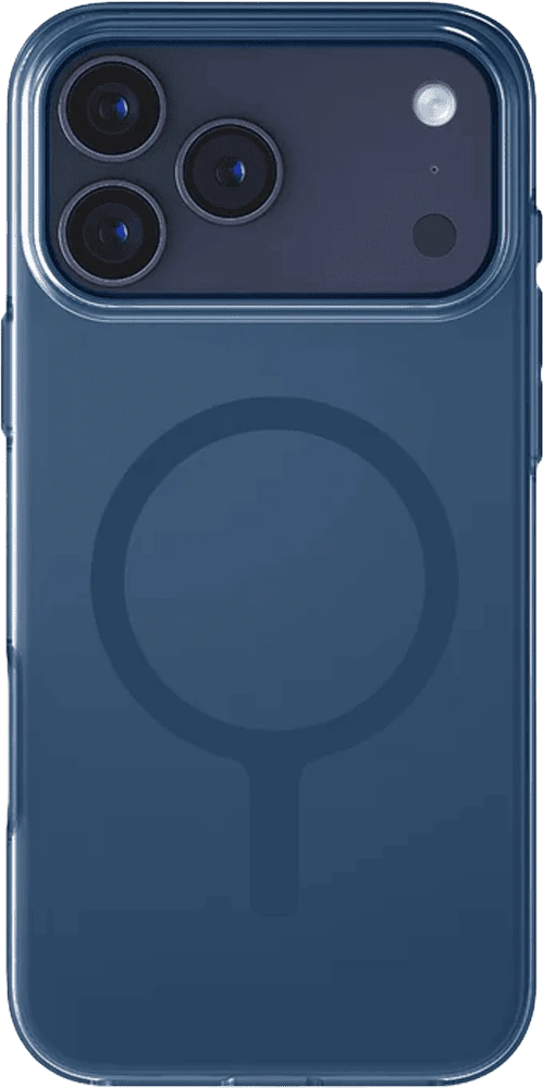 Чохол UNIQ Clario для iPhone 17 Pro Max Magclick Charging Синій (UNIQ-IP6.9P(2025)- CLARMRBLU) фото ззаду