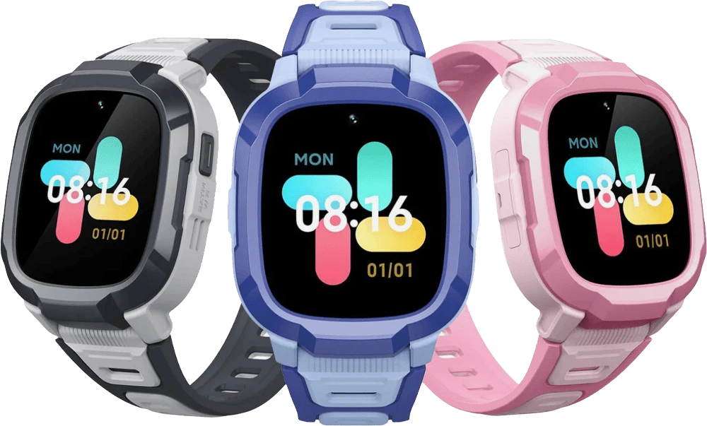 Дитячий годинник-телефон Mibro P6, 1.4", 240x280, GPS, 2MP, 900мА·год, 2АТM, рожевий. варіанти кольорів