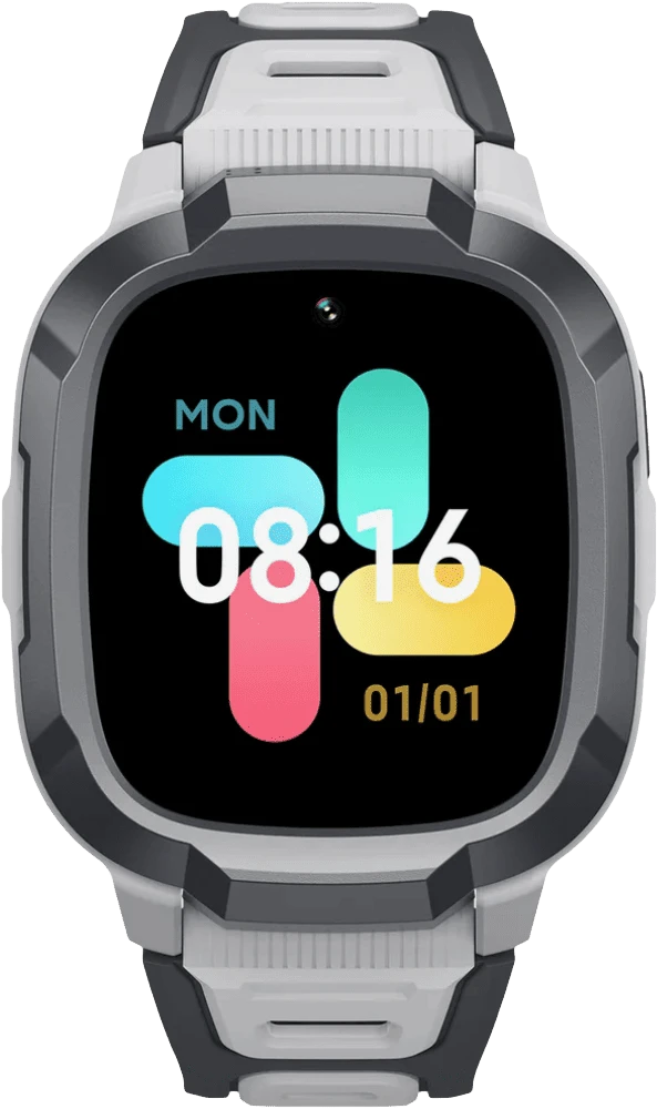 Дитячий годинник-телефон Mibro P6, 1.4", 240x280, GPS, 2MP, 900мА·год, 2АТM, сірий фото дисплею