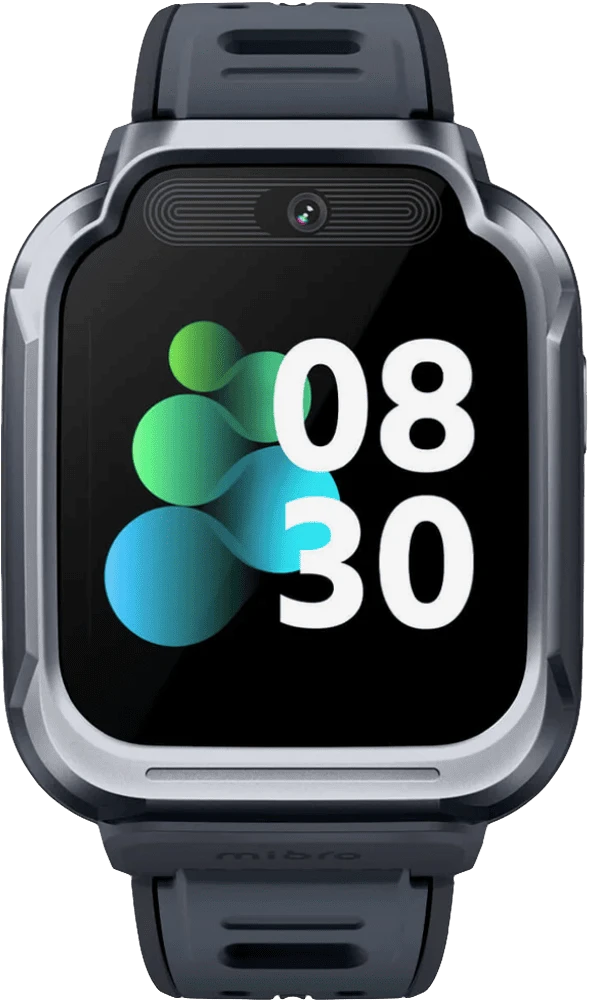 Дитячий годинник-телефон Mibro S1, 1.68", 360x390, GPS, 8MP+5MP, 900мА·год, 2АТM, сутінковий чорний вид дисплею