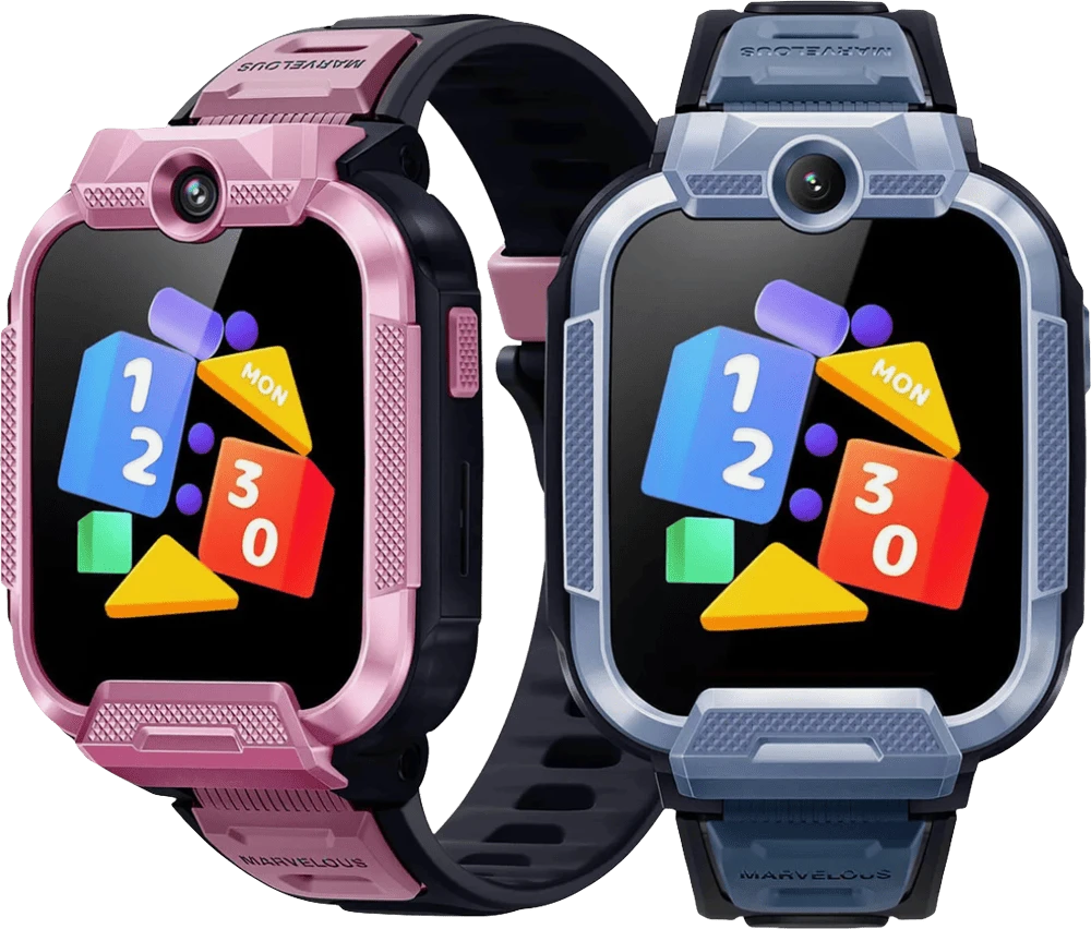 Дитячий годинник-телефон Mibro Z5, 1.69", 240x280, GPS, 2MP dual, 900мА·год, 2АТM, синій варіанти кольору