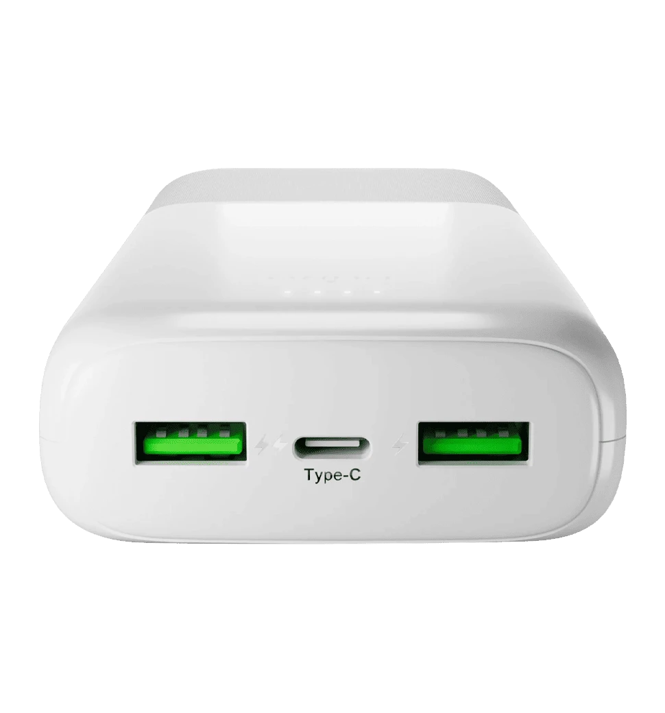Додаткова батарея Puro Powerbank 20000mAh 2USBA+1USB-C 20W, white ( PUFCBB200P3WHI) 2
